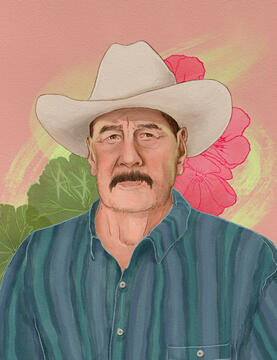 digital media using procreate, memorial portrait commission